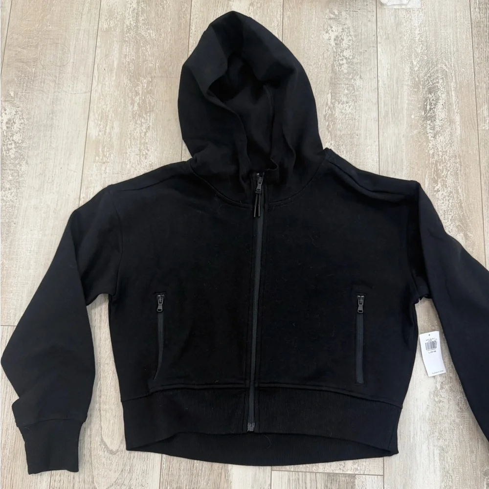 Old Navy Active - Black Zip-Up Hoodie (Dynamic Fleece) - Picture 1 of 4